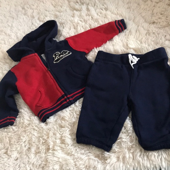 polo sweat suit for baby boy